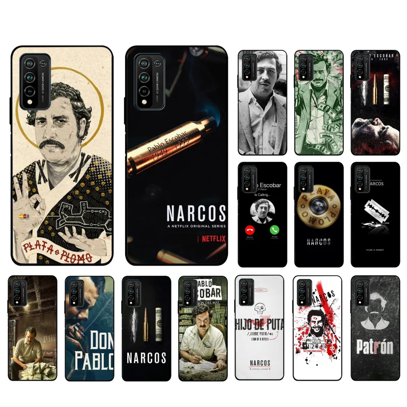 

Narcos TV Series Pablo Escobar Phone Case for Huawei Honor 50 30 Pro 10X Lite 20 7A 7C 8X 9X Pro 9A 8A 8S 9S 10i 20S 20lite