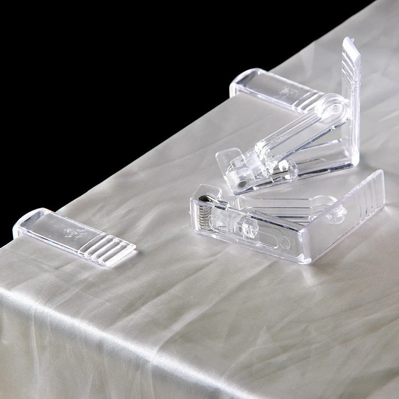 Clips Table Cloth Clamps For Home Party Picnic Plastic Clear Tablecloth Table Cover Clips Holder Wedding