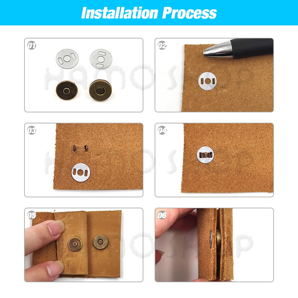 20 Упаковок Магнитных Пуговиц 10 Мм-18 Мм Металлические Пуговицы С Круглым