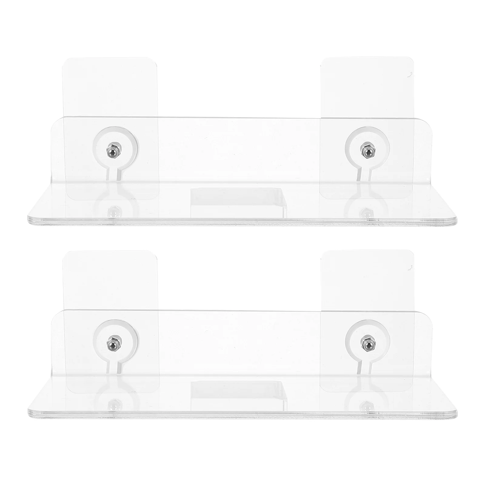 

Shelves Acrylic Floating Shelf Display Bathroom Wall Storage Hanging Rack Shower Ledge Bookshelf Clear Organizer Bottle Mounted