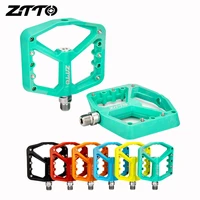 ztto pedals for bicycle mtb nylon plastic flat bearing pedal platform crank brothers mountain bike ultralight footrest clipless