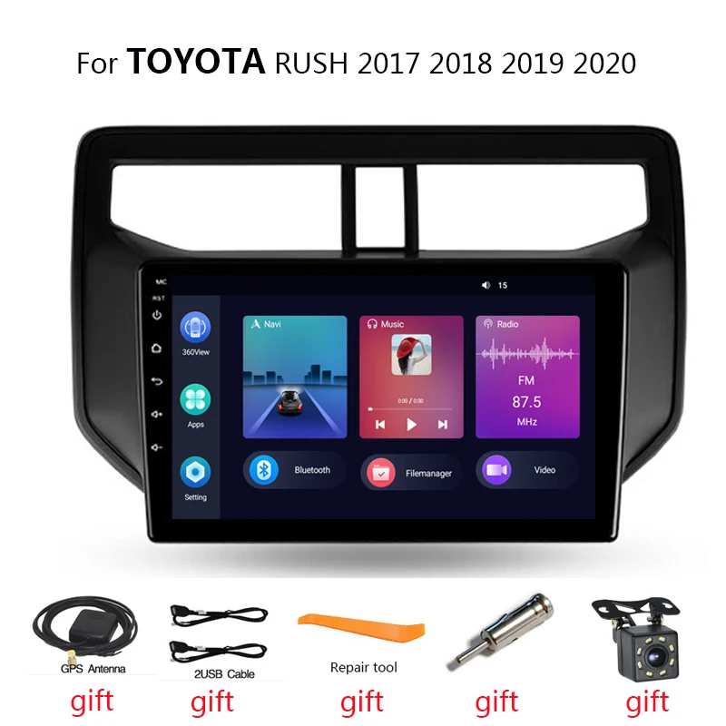 Автомагнитола 2 Din, 9 дюймов, Android, для TOYOTA RUSH 2017 2018 2019 2020