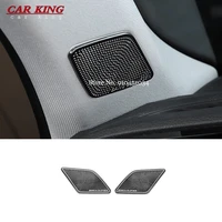 stainless steel for audi q3 2019 2020 auto accessories car front column audio decoration cover trim sticker car styling 2pcs