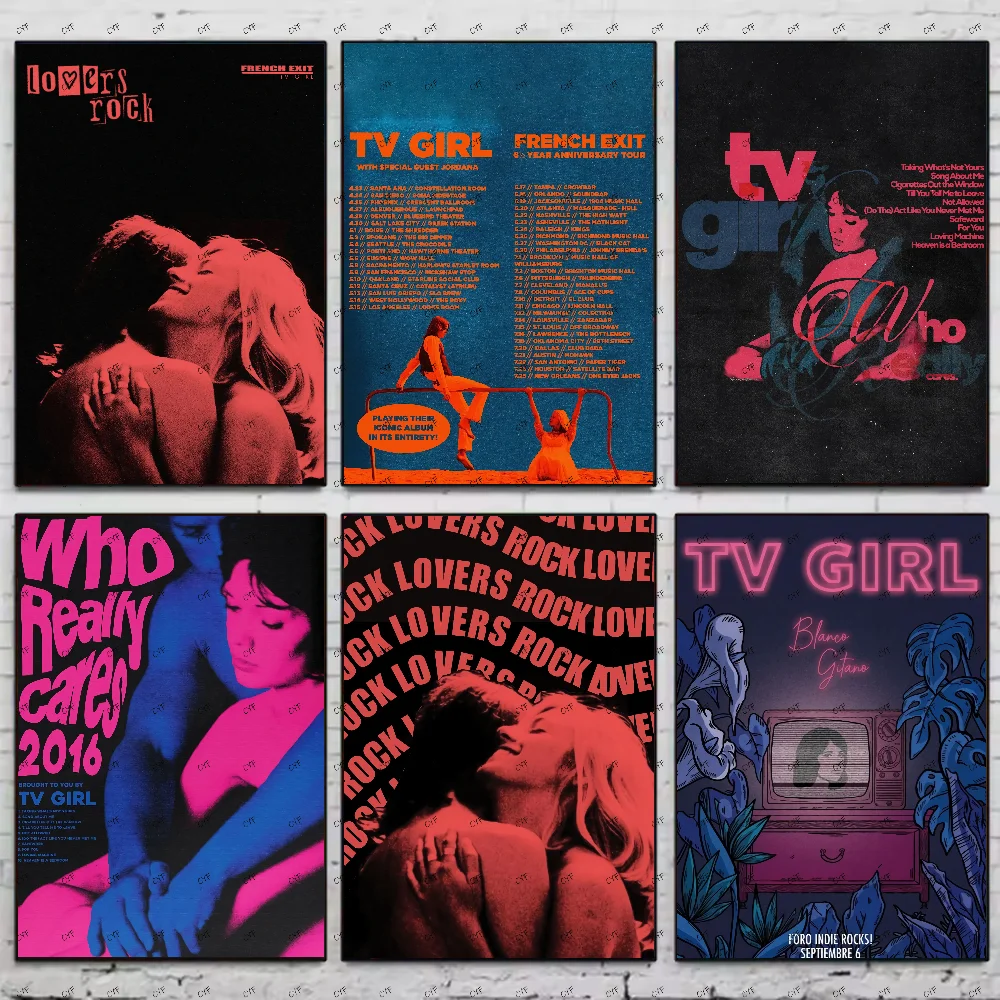 Плакат ТВ Девушка Who Really CaresFrench Exit Lovers Rock Poster HD art липкая стена водонепроницаемый
