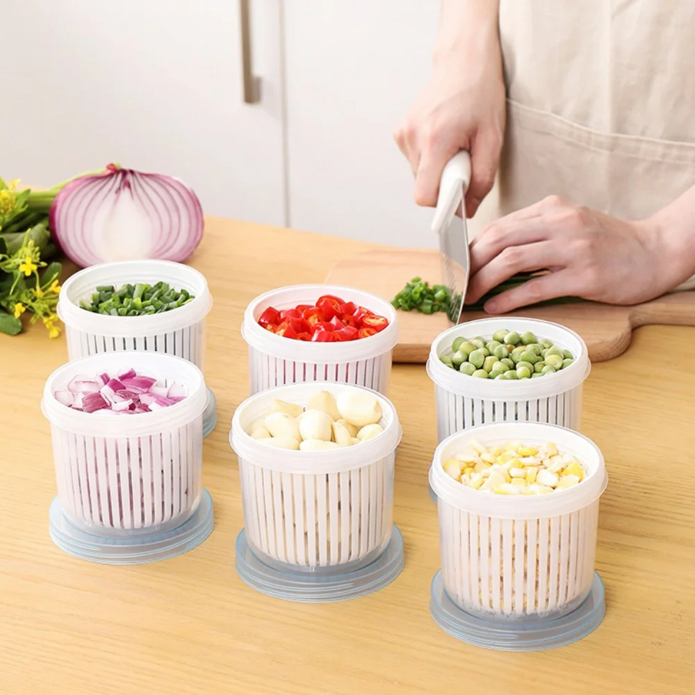

Box Ginger Refrigerator Sealed Box Storage Fresh Storage Onion Of Vegetable Box Garlic Drain Scallion Plastic Keeping Kitchen