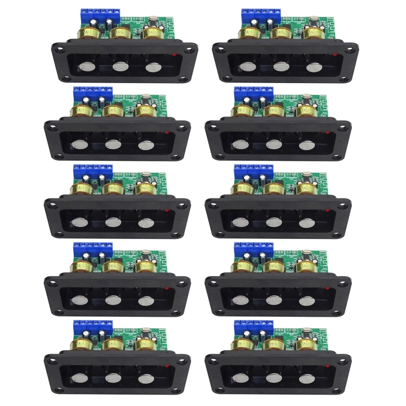 

New 10X Bluetooth Amplifier Power Audio Board 20Wx2 Stereo Amp Sound Amplifiers AUX U Disk Decoder Treble Bass Adjustment