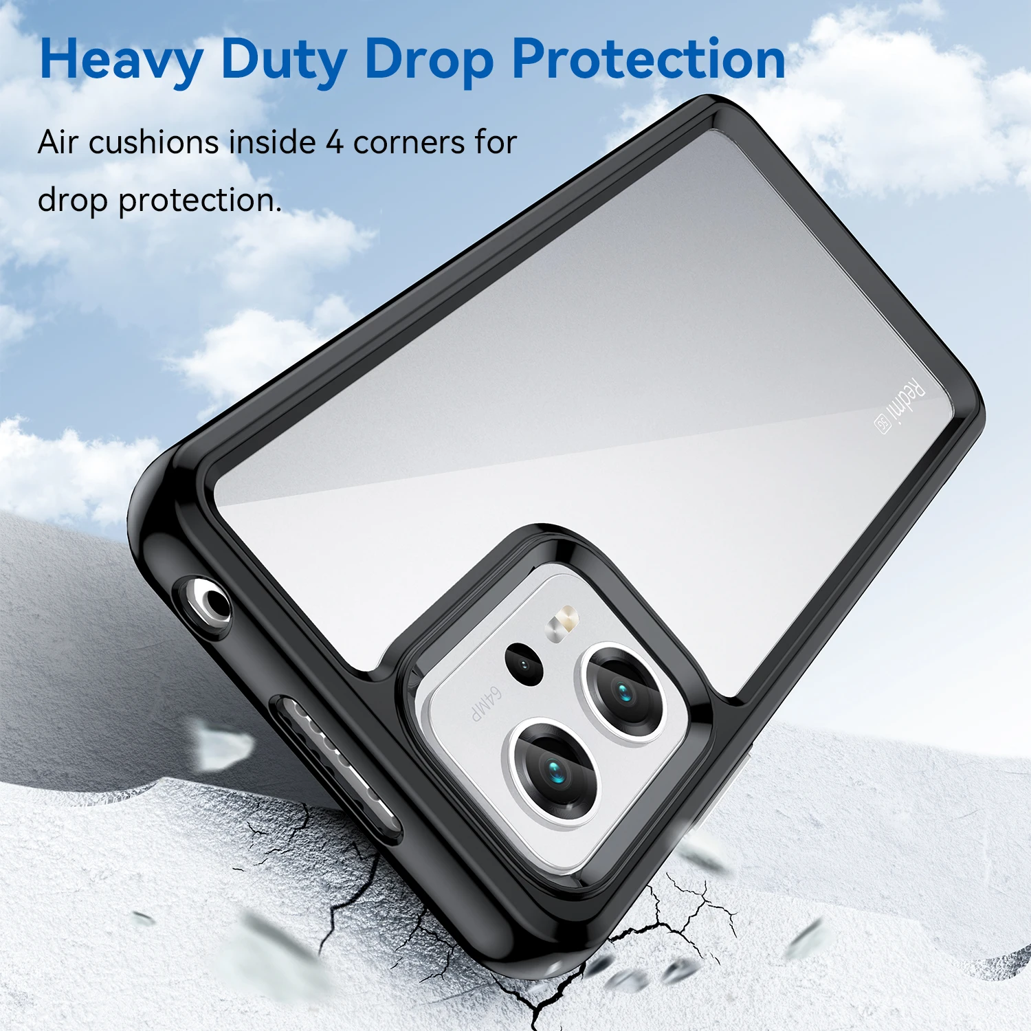 For Poco X4 GT Case For Poco X4 GT Cover Coque Fundas Hard Clear Translucent Soft Frame Phone Bumper For Poco X4 GT