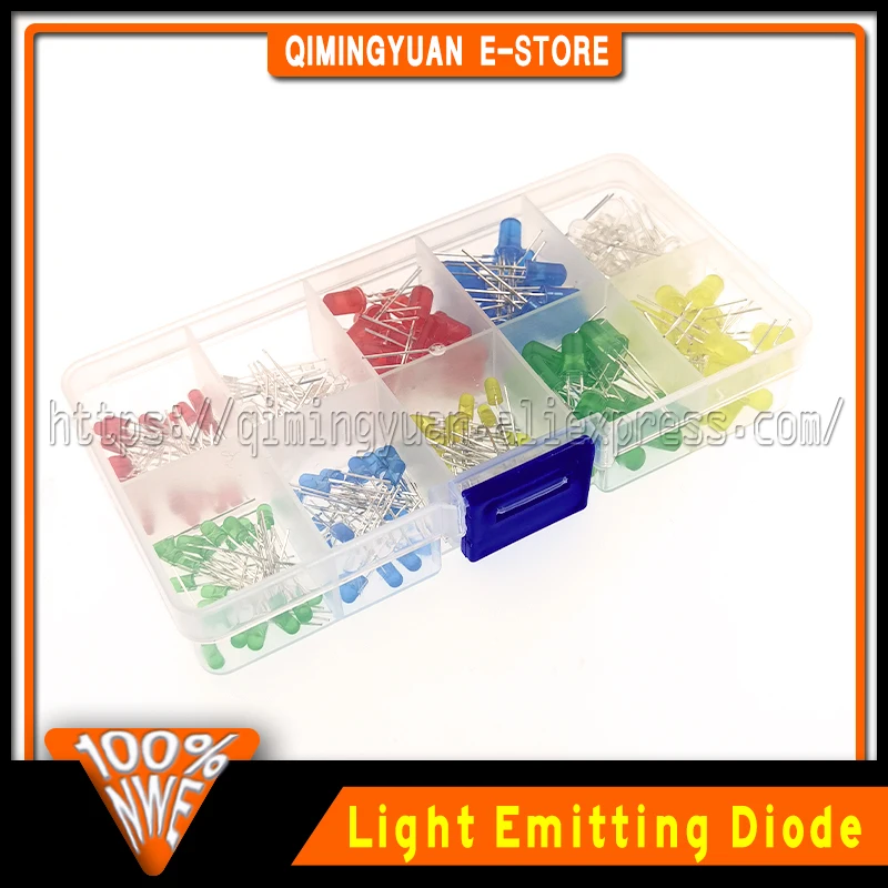 Набор светодиодов QIMIWON 3 мм 5 смешанные цвета |