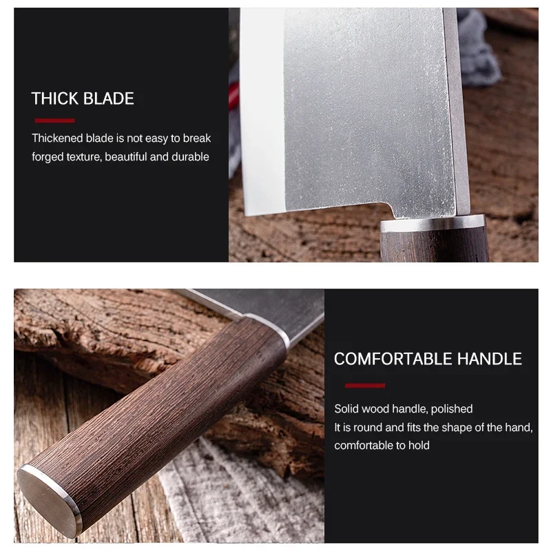 Кованый кухонный нож шеф-повара ножи из высокоуглеродистой стали для нарезки