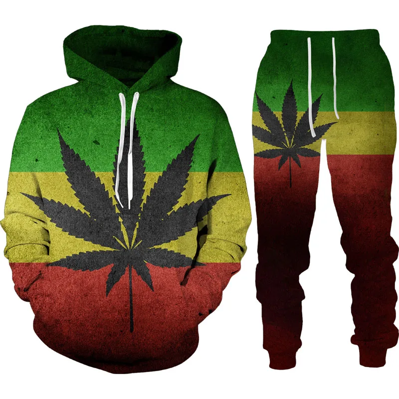 

Plant Weed USA Flag 3D Printed Mens Clothing Suit New 2023 Spring Autumn Unisex Tracksuit Hoodies Pants 2Pcs Set Oversized S-6XL