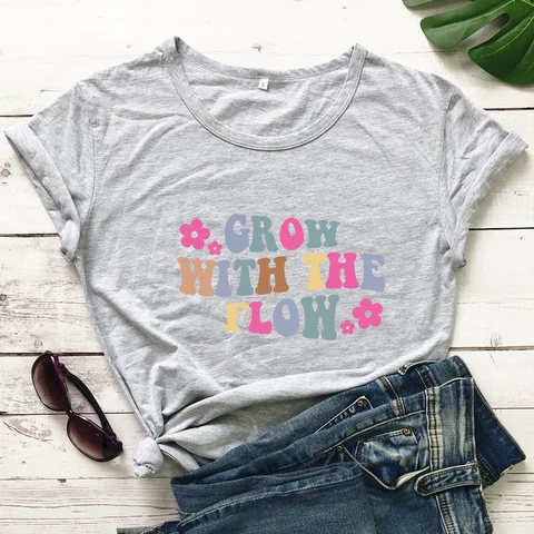 Футболка цветная с цветочным принтом, модная женская футболка с коротким рукавом в стиле бохо