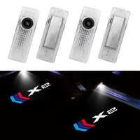 2x car door welcome light laser logo led projector door light for bmw x2 logo f39 exterior auto accessories