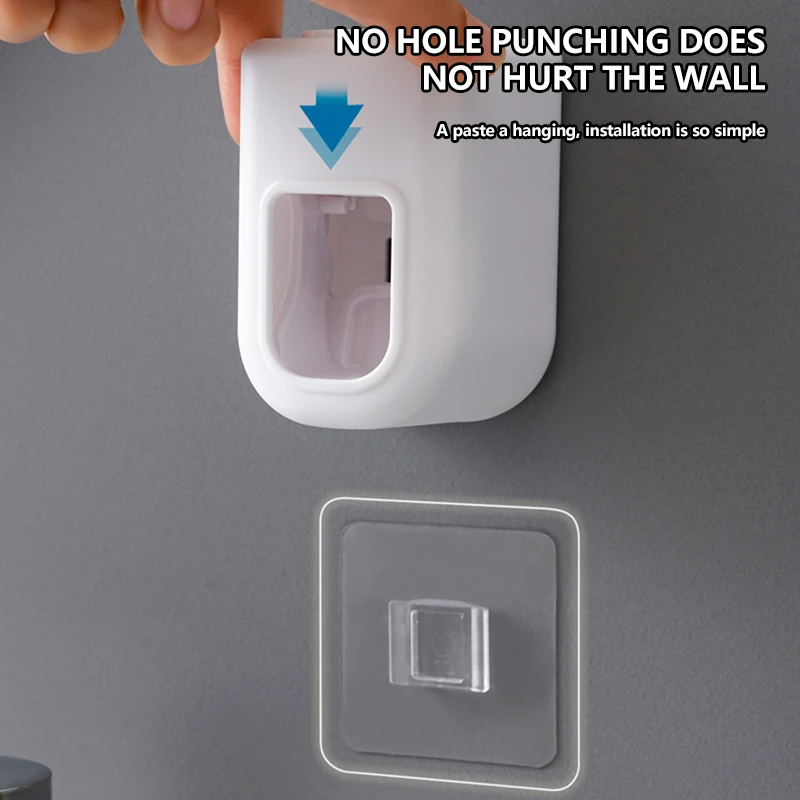 Автоматический Дозатор Зубной Пасты Настенный Пластиковый Съемный Доза Для