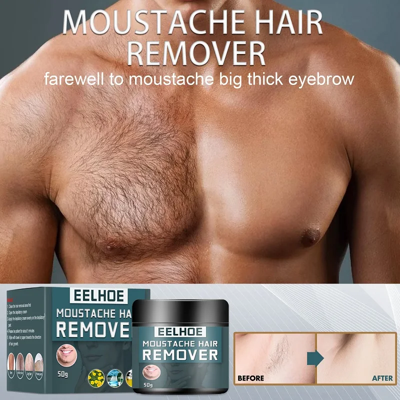 

Men Permanent Hair Removal Cream Remove Facial Beard Face Cream New Mild Fresh Epilation Body Armpit Chest Hair Painless Remover