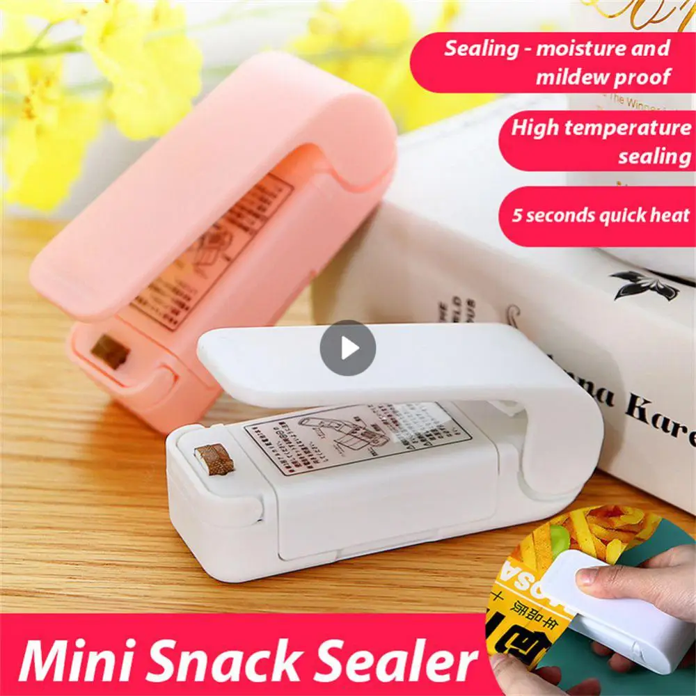 

Mini Heat Sealer Food Plastic-Envelop Machine Snack Plastic Bag Sealer Household Portable Manual Sealing Machine Kitchen Gadgets