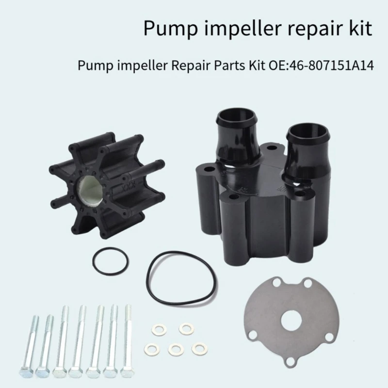 Крыльчатка водяного насоса с корпусом совместимая двигателями Mercury-Mercruiser Marine