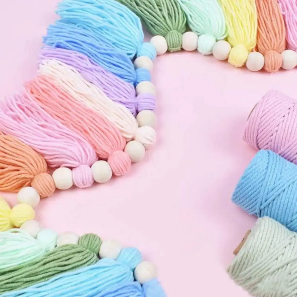 

Rainbow Tassel Faux Burlap Multicolor Handmade Bunting Banner Decoration Bedroom Living Room Holiday Birthday Party Decoration