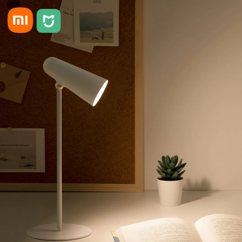 

New Xiaomi Mijia LED Desk Lamp Multifunctional Type-c Rechargeable Reading Lamp 3 In 1 Study Office Bedroom Bedside Night Light