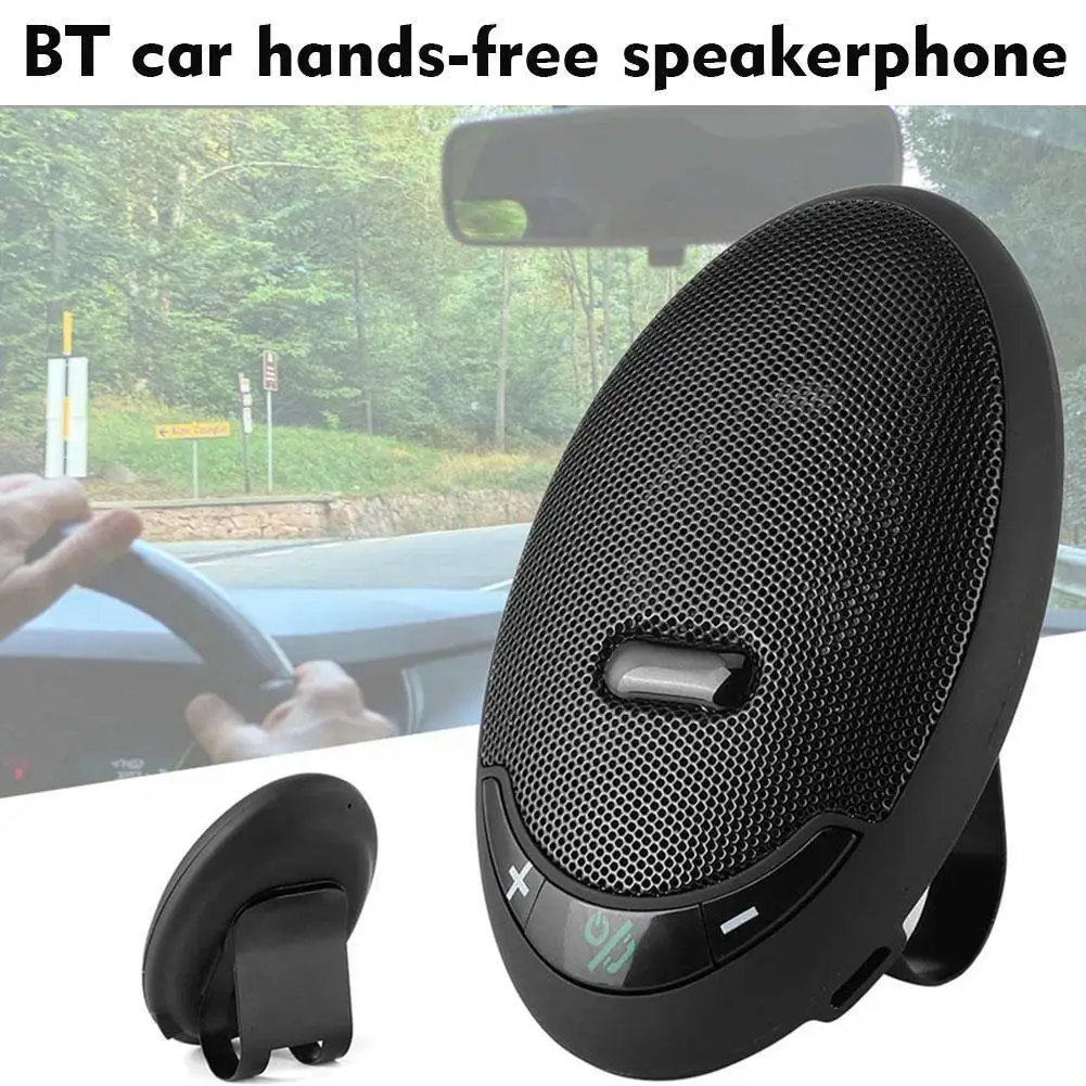 

Smart Car Bluetooth Handsfree Speakerphone Sun Visor Mobile Automatic Speaker Phone New Kit Portable Installation Call Answ F3Q7