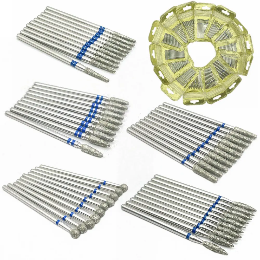 

Cutter 10pcs Cuticle Art Drill Electric Nail Set Clean Bits Milling Manicure Nail Diamond Stone Accessories Burr Nail Drills
