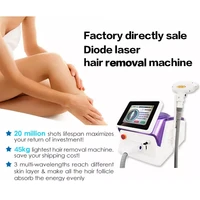 3 wavelength 755nm 808nm 1064nm hair removal machine skin care face body hair removal cooling diode laser