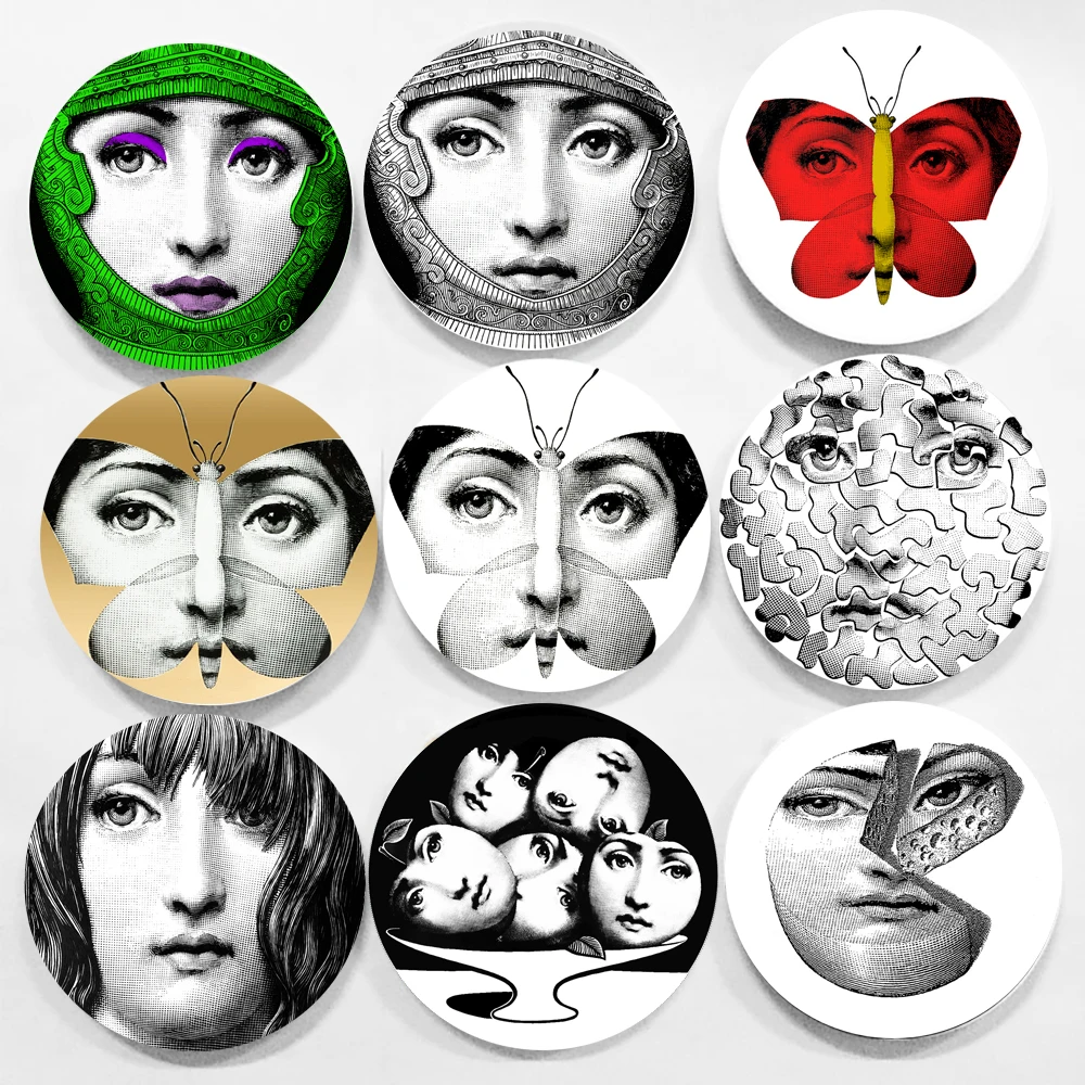 

6/7/8/10 Inches Milan Wall Plate Handicrafts Decorative Plate Lina Cavalieri Plate Lina Face Plate Art Plate Bar/Home/Hotel