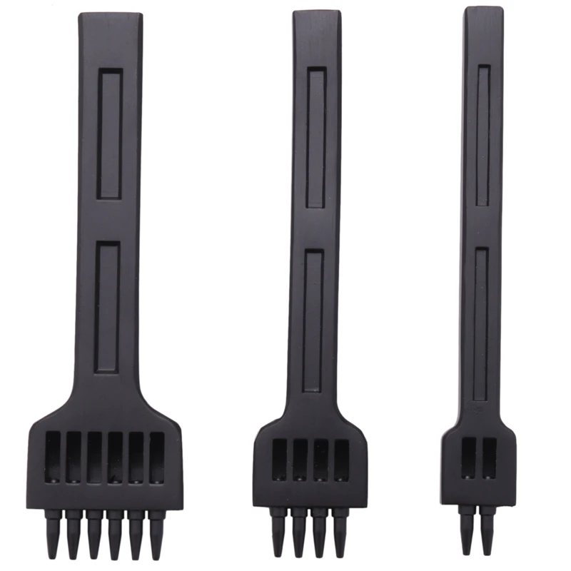 

Alloy Steel DIY Leather Tool 4Mm Set Row Punch / Belt Punch Round Punch / Diamond Hand Punch Leather Stitching Punching Tool