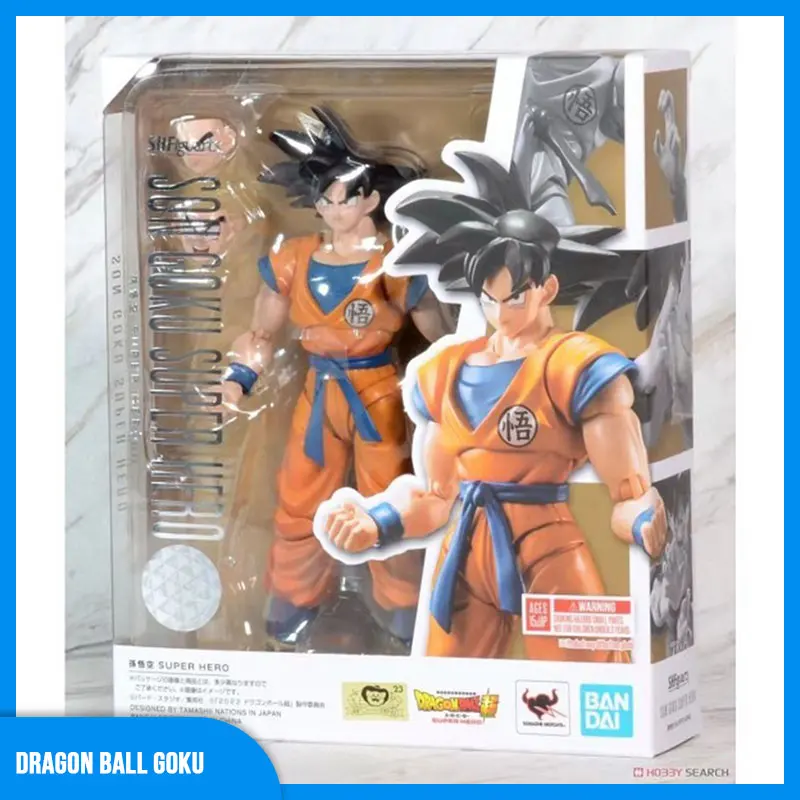 

Original Bandai Dragon Ball Z Sun Goku Black Hair Shfiguarts Figure Super Hero Saiyan2.0 Action Figurines Model Toy