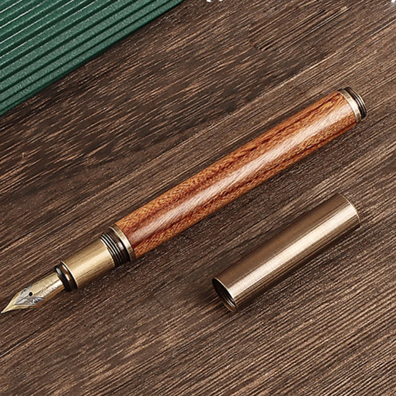 

Портативная перьевая ручка из латуни с гравировкой