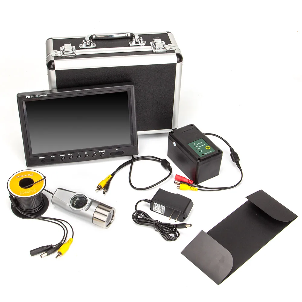 Dual Lens 9inch HD Underwater Fishing Camera with 2.25mm Cable Display WF21 Waterproof Wireless Video Fish Finder System | Безопасность