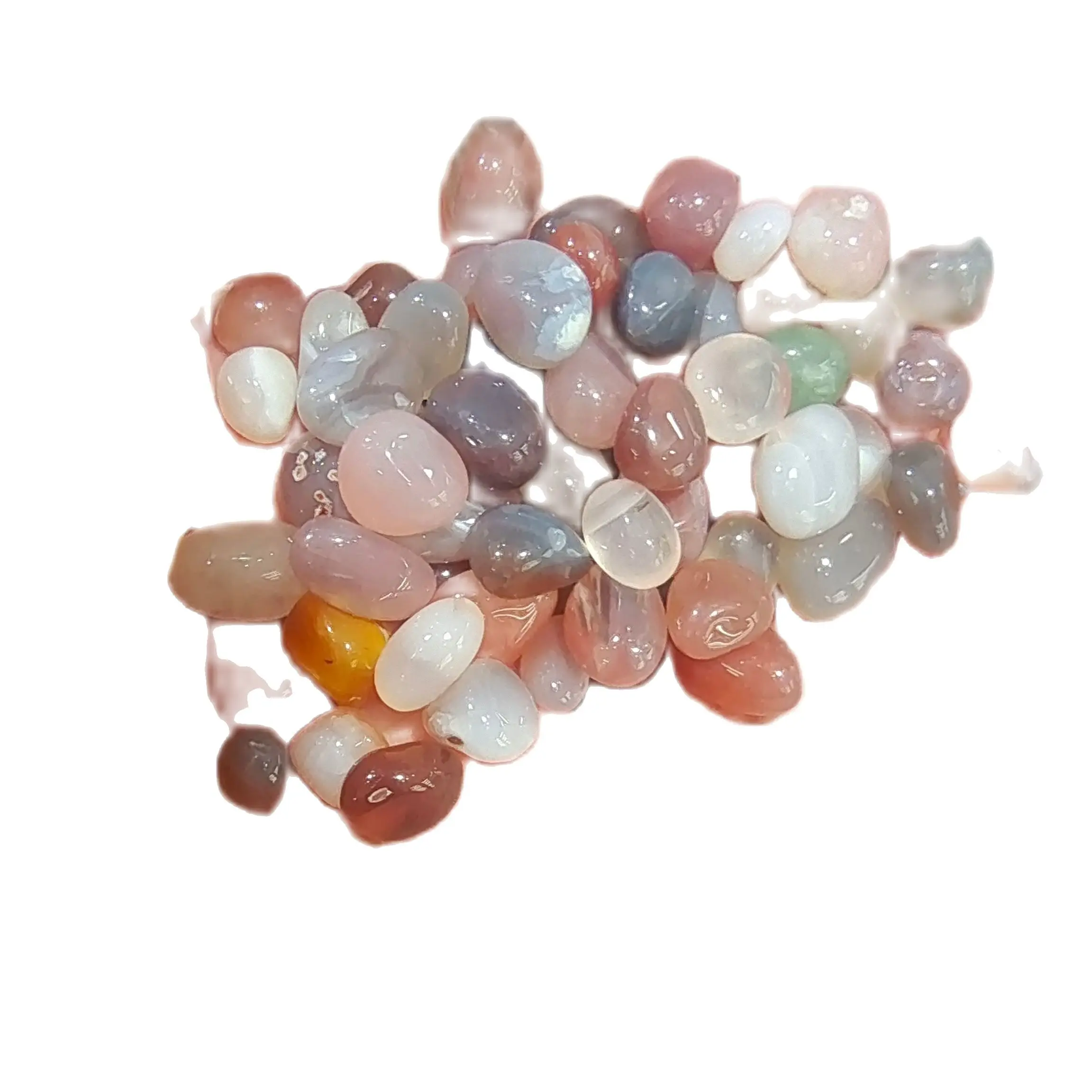 

7-9mm 1000g Natural yanyuan Gravel white Agates Beads Chakra Healing Reiki Natural Stones and crystals Aquarium Decoration Gift