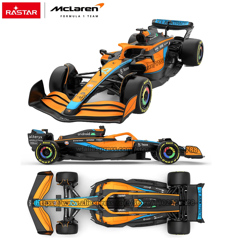 

RASTAR 1:24 2022 F1 Mclaren MCL36 #4 Lando Norris Racing Model Alloy Diecast Model Car Collection Gifts Toys For Adults