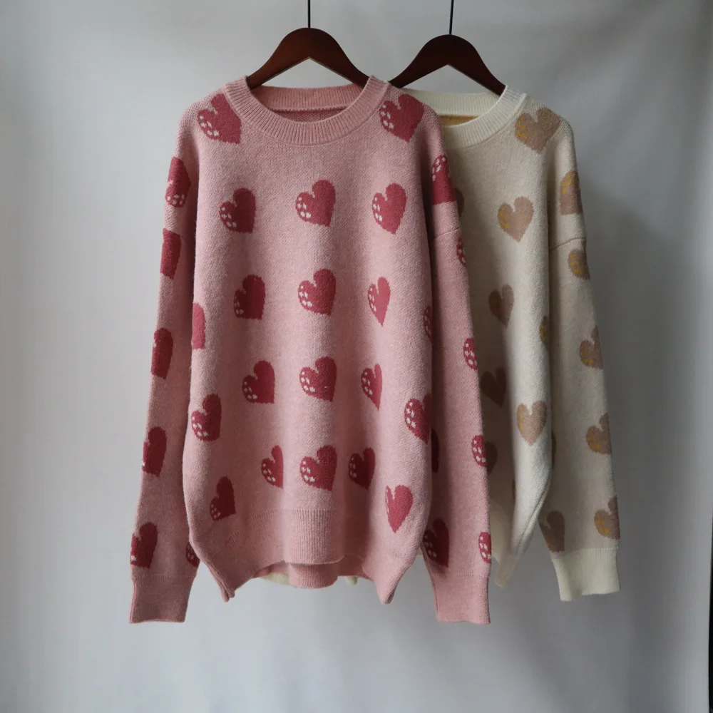 

2021 winter new pregnant women loose all-match sweater pullover women White