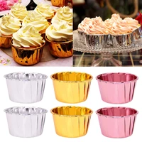 50pcs cupcake liner oilproof muffin cup case tray cake tools wedding birthday party cupcake wrapper for home baking pastry tools