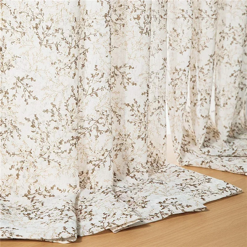 Прозрачные Занавески LISM в спальню гостиную тюль на кухне льняные