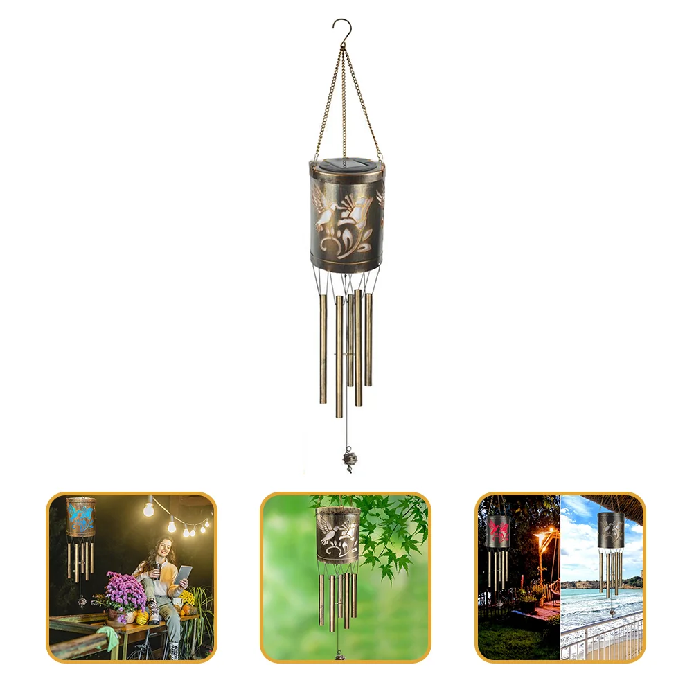 

Solar Wind Chime Solar Powered Wind Chime Lamp Outdoor Garden Decoration