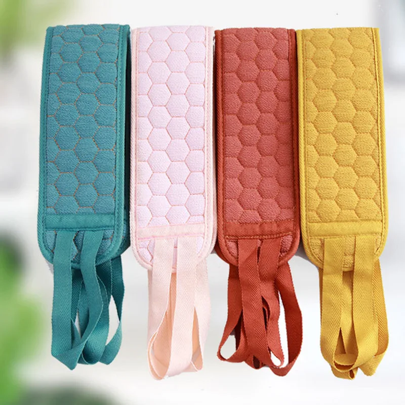 

Long rubbing back strip particle pull towel double-sided thick durable strong decontamination towel Bathroom Tools Exfoliating