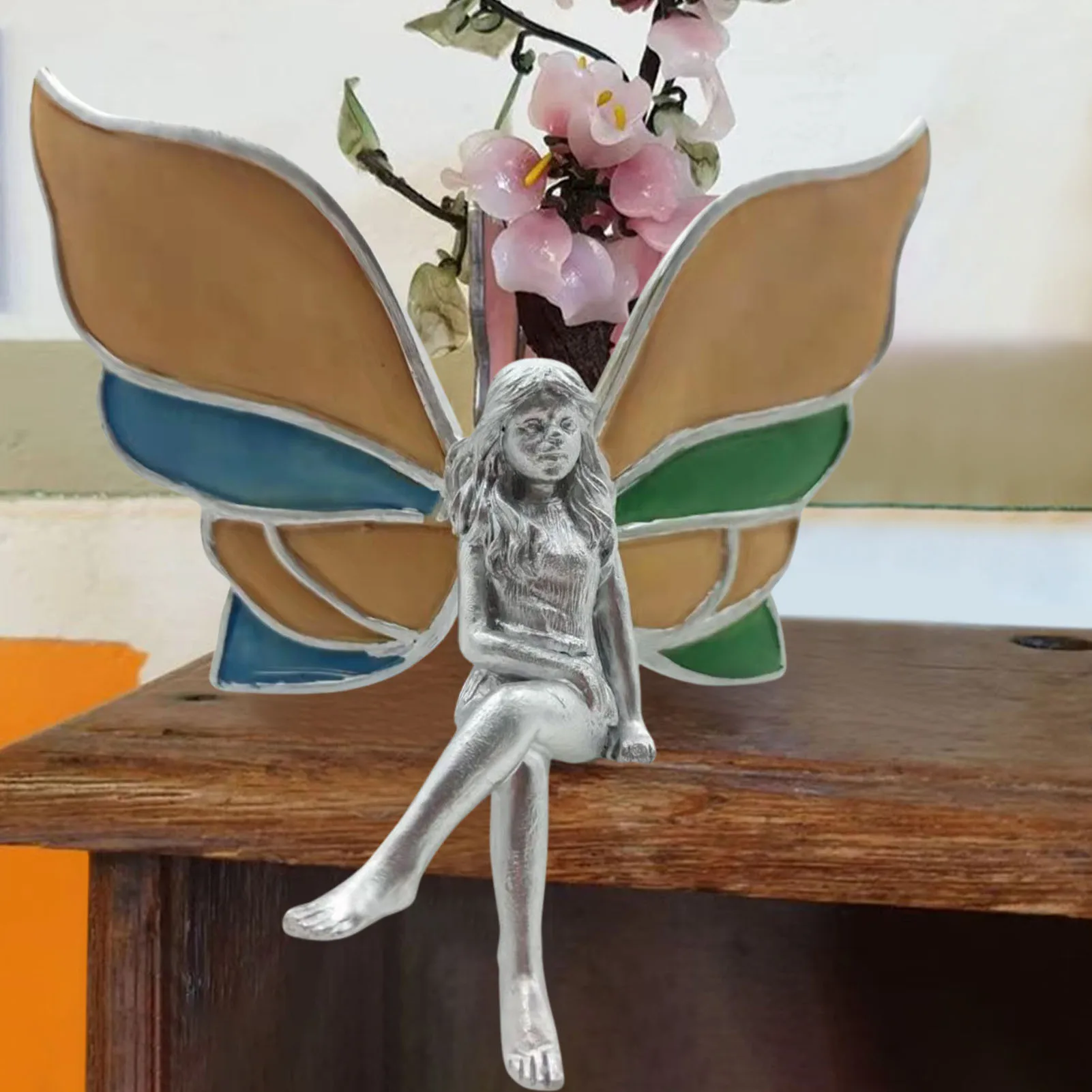 

Статуэтка Феи-бабочки для девушек, водостойкая и прочная маленькая искусственная фантазия, домашний сад, Рабочий стол