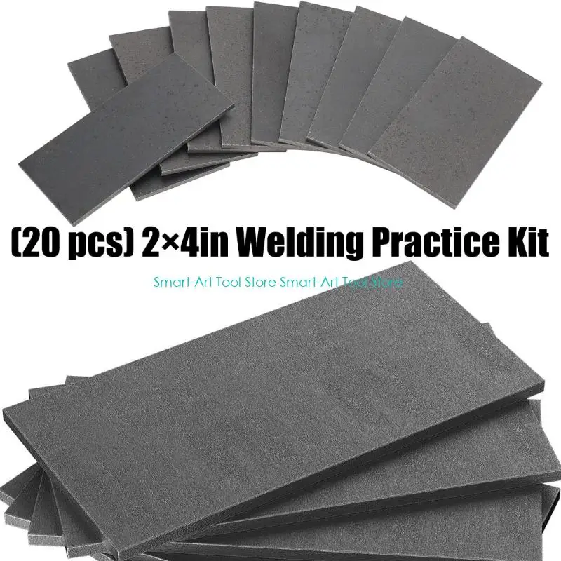 Фото E1PB 20PCS Walding Practice сплав Сталь Сквозненные сварки купоны для MIG TIG GAS Brawing Training №5