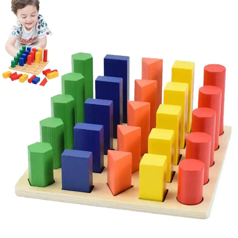 

Wooden Shape Sorter Toy Number Puzzle Montessori Toys For Toddlers Shape Learning Sorter Trapezium Game Preschool Birthday Gift
