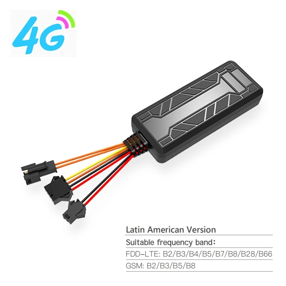 

4G GPS-трекер для автомобиля, мотоцикла, противоугонное устройство GPS-слежения автомобиля, мини GPS с бесплатным веб-приложением и реле отслеживания в реальном времени