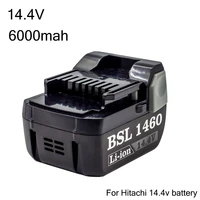 power tools rechargeable replacement battery 14 4v 6 0a li ion for hitachi batteries bsl1430 bsl1415 ds14dsl ds14dbl dv14dsl