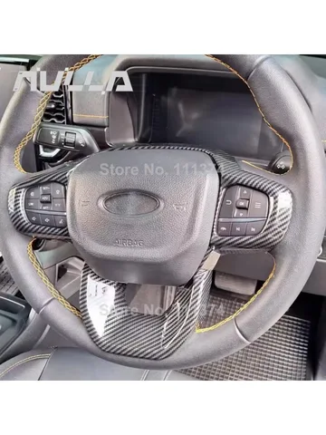 Для Ford Ranger Wildtrak T9 2023 2024, рама рулевого колеса, карбоновые декоративные аксессуары для интерьера