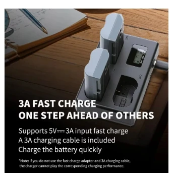 Комплект аккумуляторов и зарядного устройства FB EN EL15 EL15C 2400 мАч для камеры Nikon Z8 Z7II