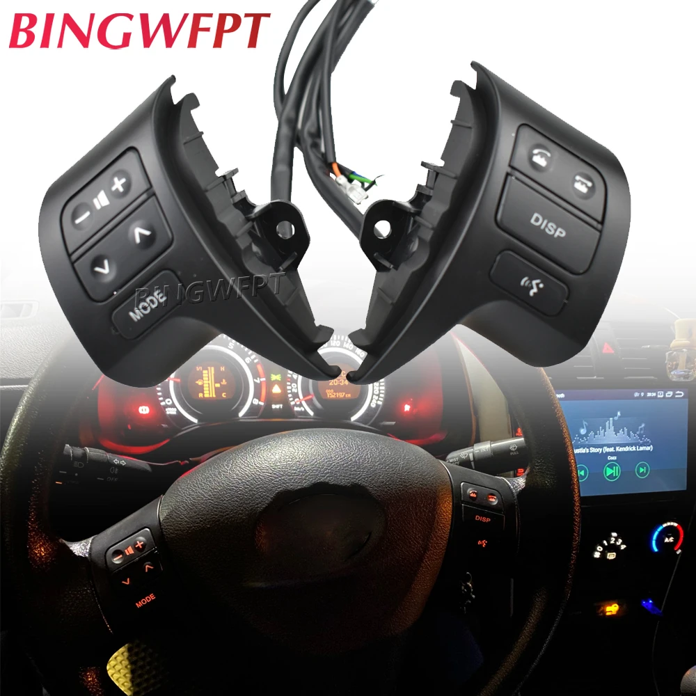 

BINGWFPT Bluetooth переключатель управления аудиосистемой на руль 84250-02200 для Toyota Corolla ZRE15 2007-2016 84250-12020