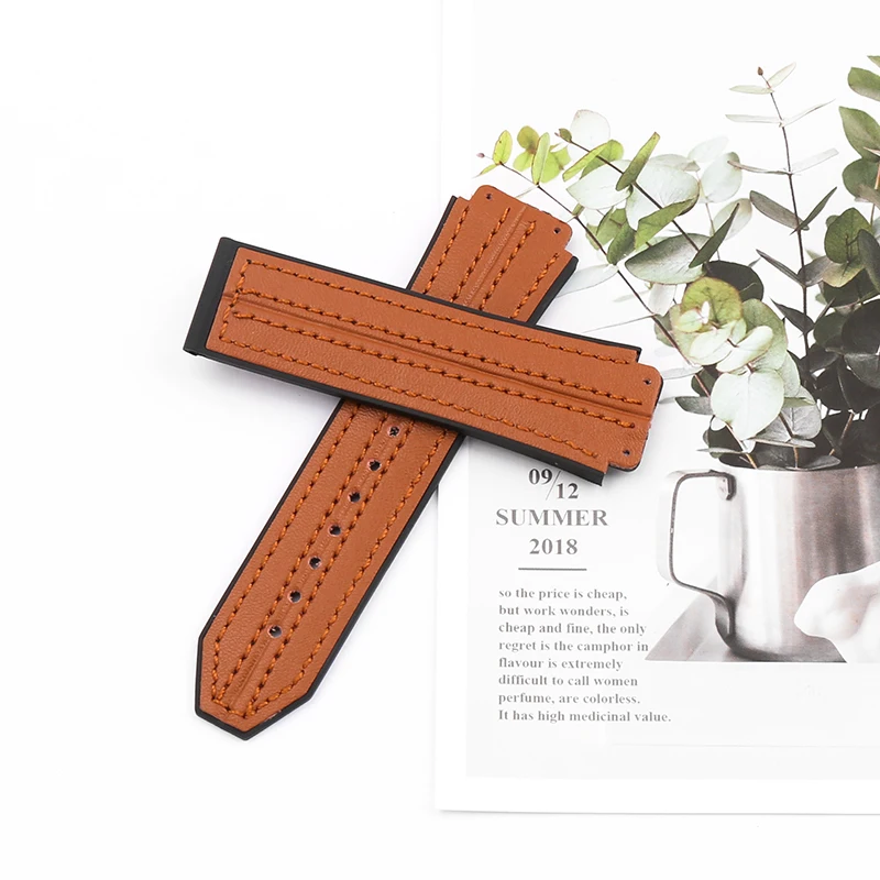 Watch accessories for HUBLOT Hublot Big Bang Series Stick skin outdoor sports silicone strap 25*19 unisex