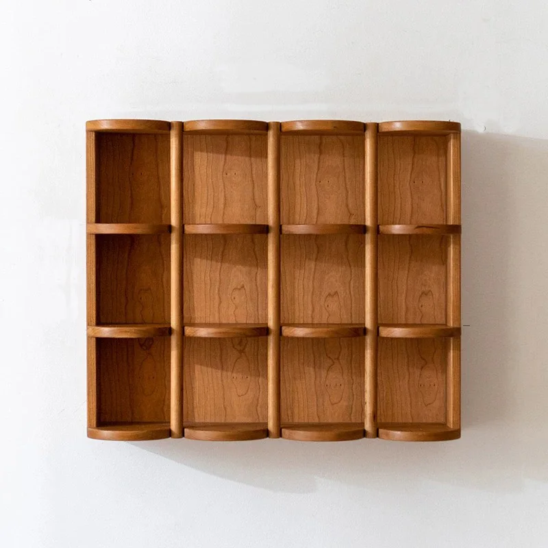 Полукруглый держатель уникального дизайна 4-х уровневая деревянная полка для