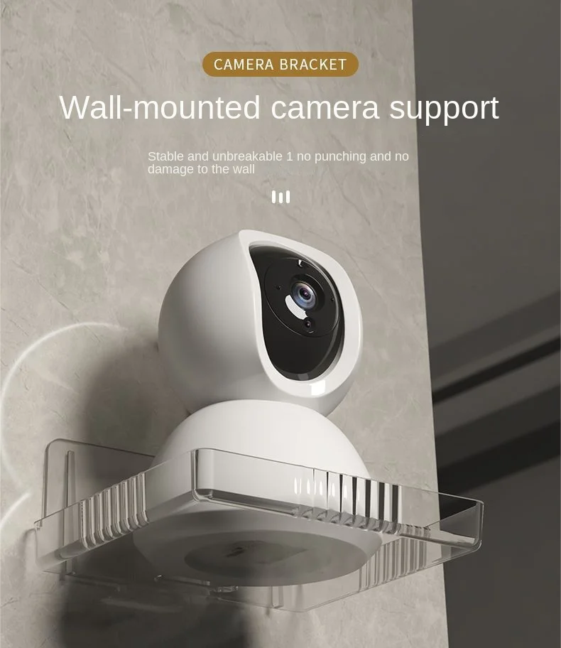 Camera Bracket Wall-mounted Bracket Without Punching Wall Mounted Storage Holder Router Projector Bracket Hole-Free Shelf