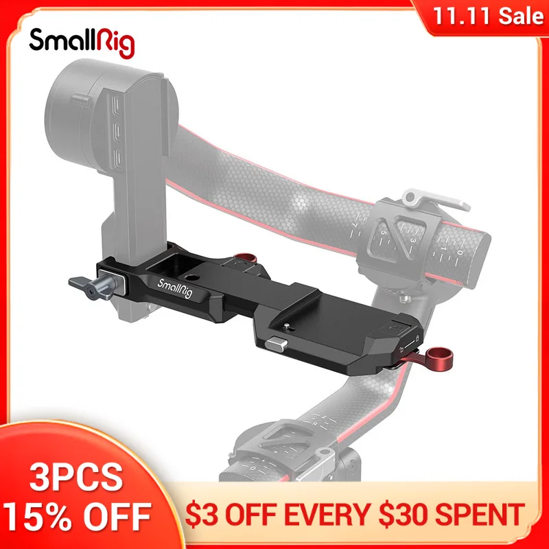 

SmallRig mounting plate for DJI RS 2/ RSC 2/ RS 3/ RS 3 Pro 3249