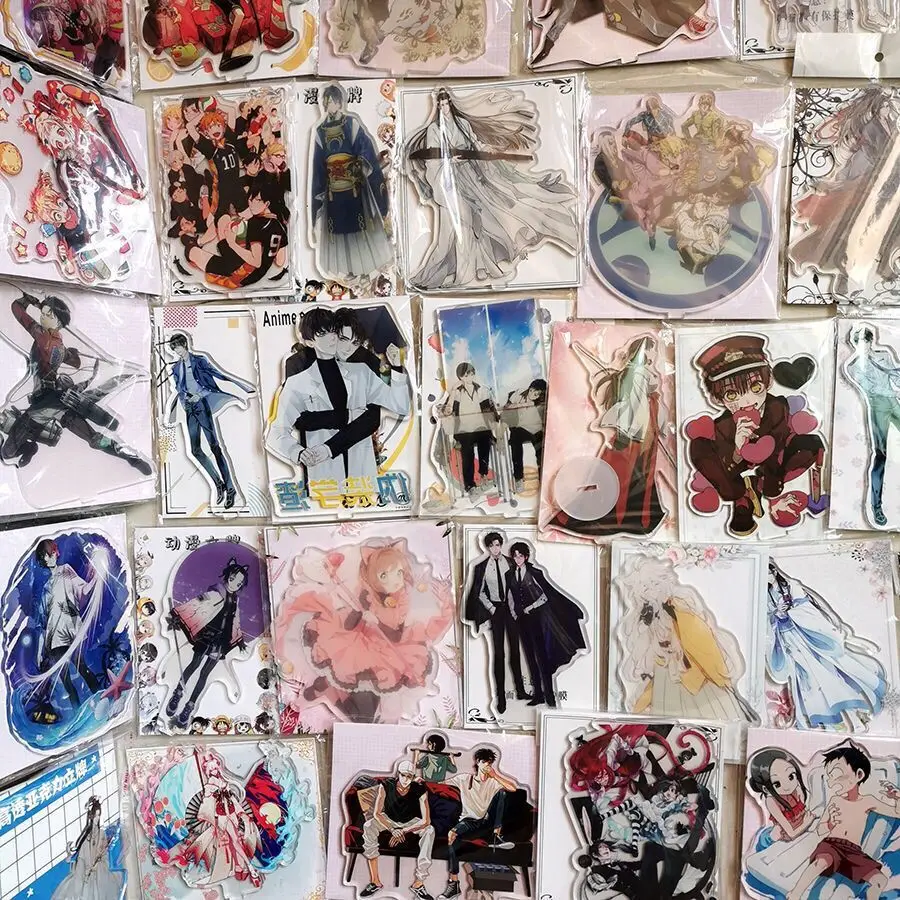 

Anime Manga Demon Slayer Haikyuu Random Style Acrylic Stand Figure Collection Anime Model Gifts Desk Decor Cosplay